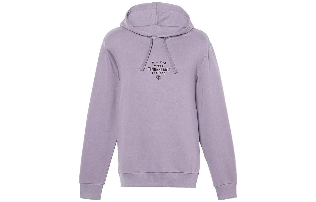 Timberland Letter Print Hoodie Pullover Unisex Purple A5U8Y-EG7