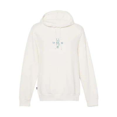 Timberland Letter Print Hoodie Pullover White Unisex A5U8Y-CM9
