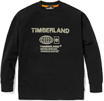 Timberland Letter Print Oversized Sweatshirt Unisex - Black A6QG5-001 Timberland Letter Print Oversized Sweatshirt Unisex - Black A6QG5-001