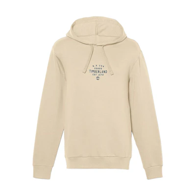 Timberland Letter Print Pullover Hoodie Unisex - Beige A5U8Y-DH4