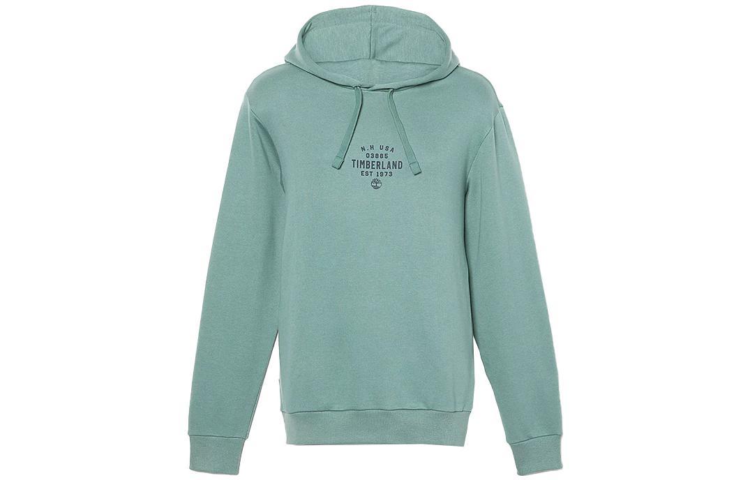 Timberland Letter Print Pullover Hoodie Unisex - Teal A5U8Y-CL6