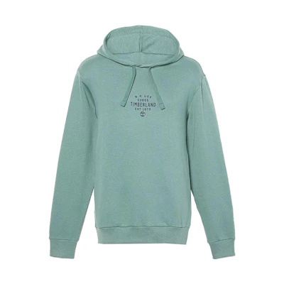 Timberland Letter Print Pullover Hoodie Unisex - Teal A5U8Y-CL6