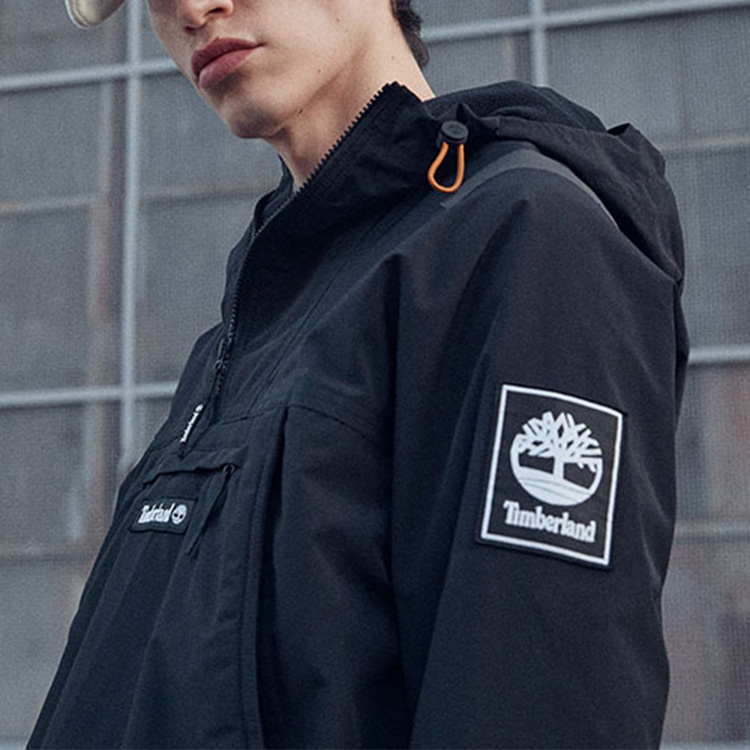 Timberland Lightweight Half-Zip Logo Jacket Black A24EU-001 圖 5