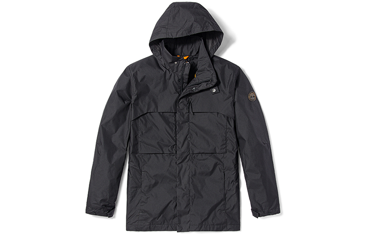 Timberland Lightweight Waterproof Hooded Jacket Black Casual Breathable A62FH-001