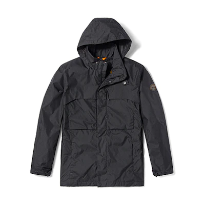 Timberland Lightweight Waterproof Hooded Jacket Black Casual Breathable A62FH-001