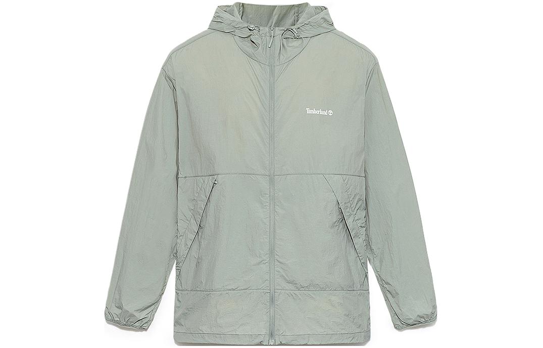 Timberland Lightweight Waterproof Hoodie Jacket - Gray Blue A66F3-C20