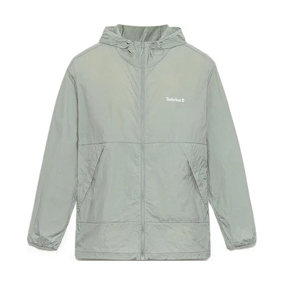 Timberland Lightweight Waterproof Hoodie Jacket - Gray Blue A66F3-C20