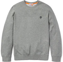 Timberland Logo Embroidered Crewneck Pullover Sweatshirt Light Gray A5SF8-052 Timberland Logo Embroidered Crewneck Pullover Sweatshirt Light Gray A5SF8-052