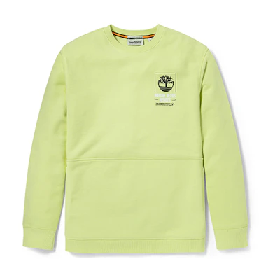 Timberland Logo Green Pullover Sweatshirt Outdoor Casual Wear A24NY-322
