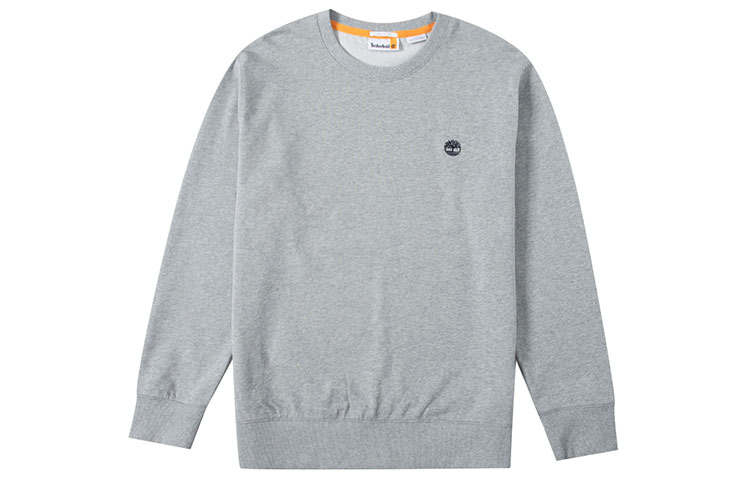 Timberland Logo Minimalist Crewneck Long Sleeve Sweatshirt Men’s Grey A276N-052