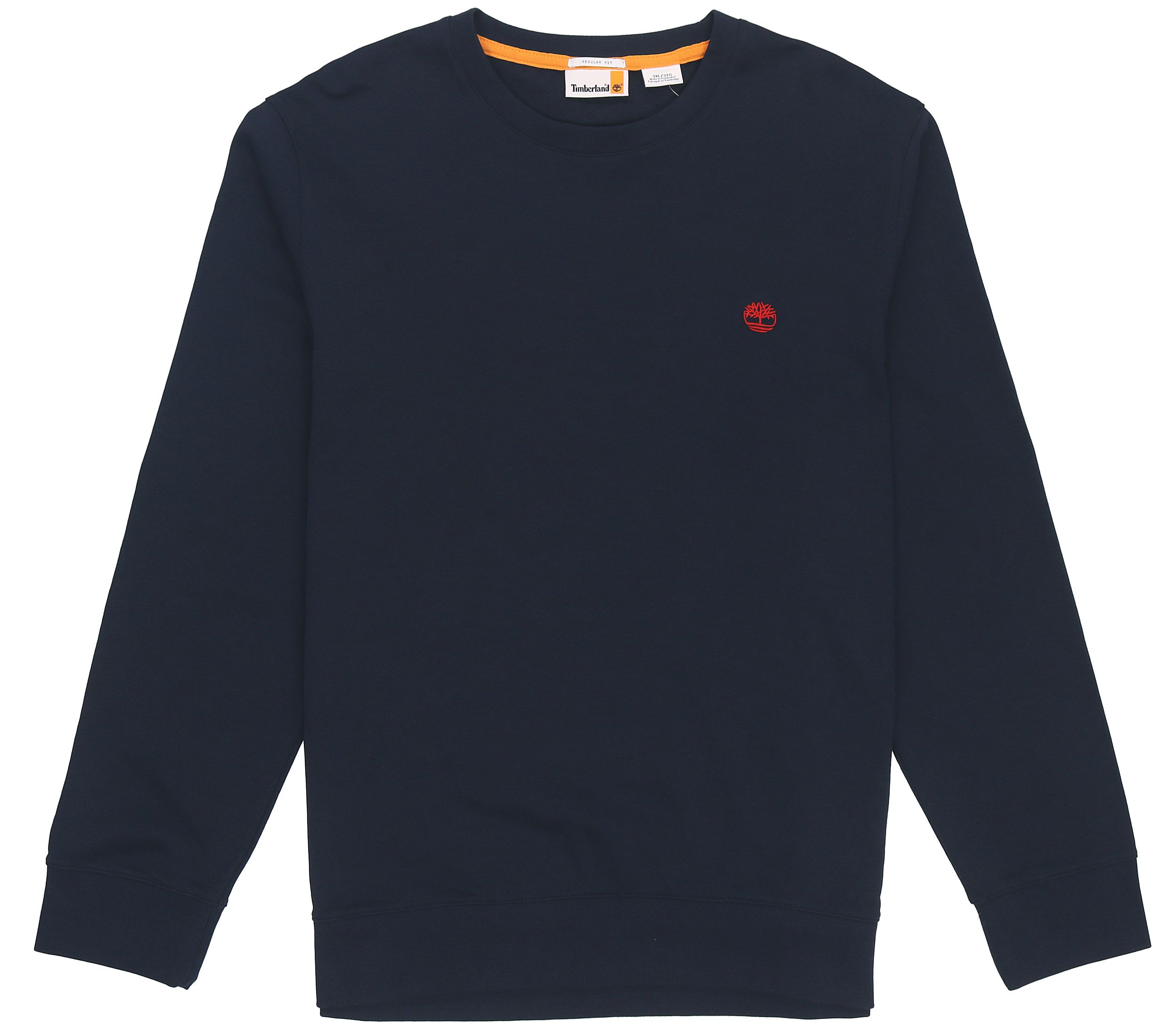 Timberland Logo Navy Blue Crewneck Casual Long Sleeve Sweatshirt A276N-433