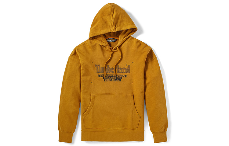 Timberland Logo Print Outdoor Pullover Sweatshirt Wheat Color Casual Wear A2D6Z-P47