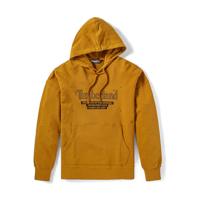 Timberland Logo Print Outdoor Pullover Sweatshirt Wheat Color Casual Wear A2D6Z-P47