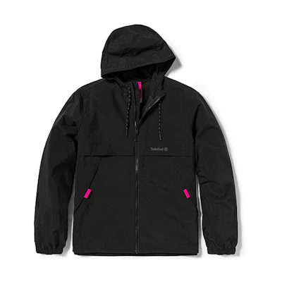 Timberland Logo Print Zip-Up Hoodie Jacket A6RAD-001