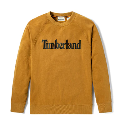 Timberland Logo Printed Crewneck Sweatshirt Wheat Color - Casual Wear A43SRP47