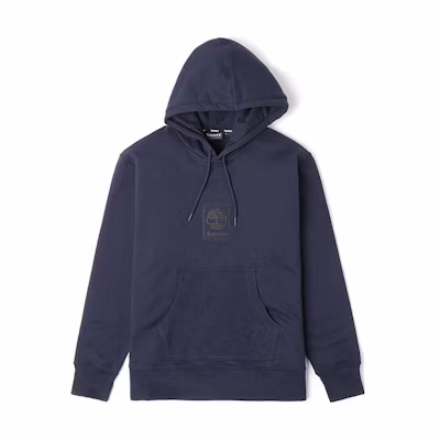 Timberland Logo Printed Pullover Sweatshirt Unisex Deep Navy Blue A1YGT-433