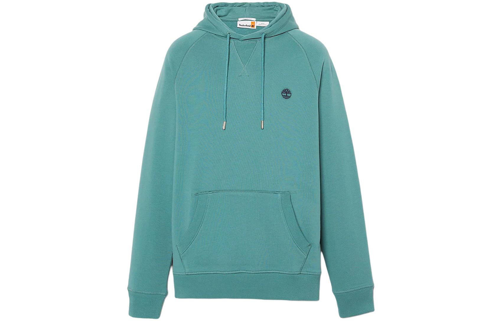 Timberland Loopback Solid Logo Hoodie Teal A5U7Q-CL6