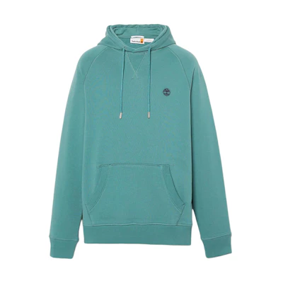 Timberland Loopback Solid Logo Hoodie Teal A5U7Q-CL6