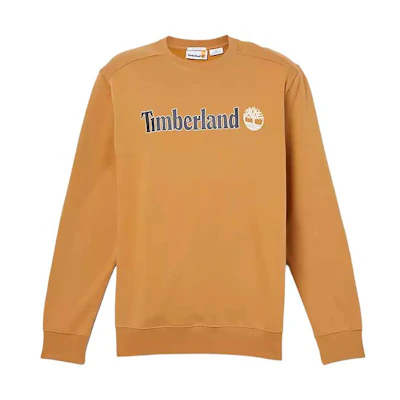 Timberland Loose-Fit Wheat Crewneck Sweatshirt Long Sleeve A5UJY-P47