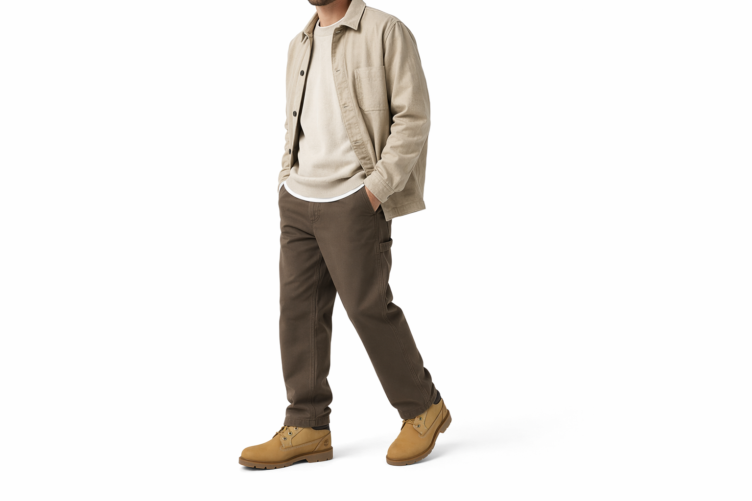 Order Timberland Sepatu Kerja Low Fit-Lepas 'Wheat' untuk Fit Lebar A1P3LW