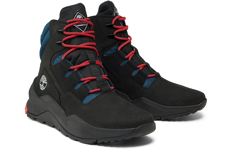 Shop Timberland Madbury Stivale Impermeabile con Zip Laterale ''Nero Nubuck Blu'' A2GZVW