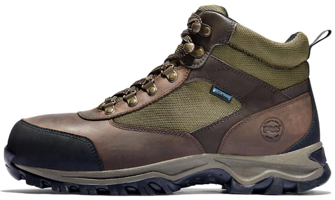Timberland添柏嵐 舒適時尚 耐磨防滑 中筒 戶外靴 棕綠 Buy Timberland添柏嵐 舒適時尚 耐磨防滑 中筒 戶外靴 棕綠