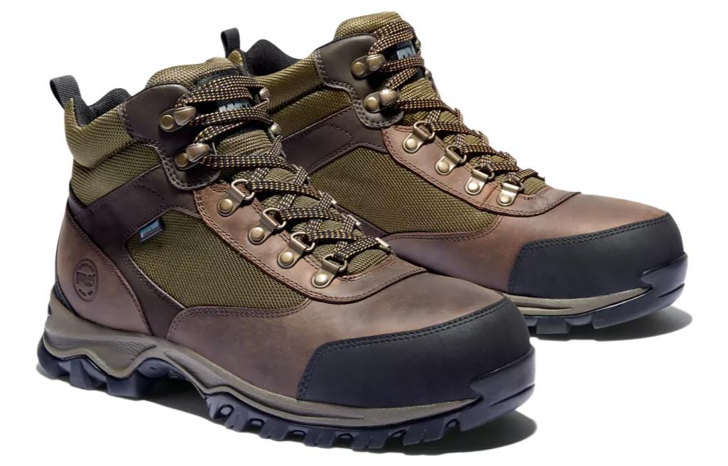 Order Timberland添柏嵐 舒適時尚 耐磨防滑 中筒 戶外靴 棕綠