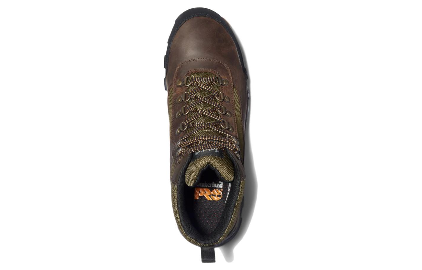 Shop Timberland添柏嵐 舒適時尚 耐磨防滑 中筒 戶外靴 棕綠