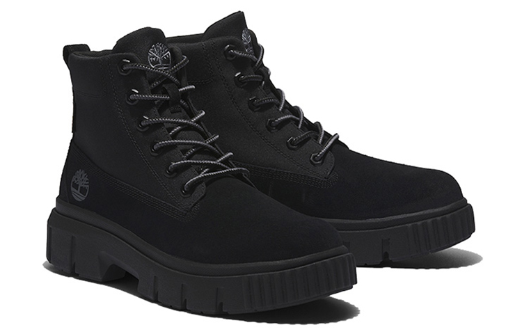Shop Timberland Mid-Top Waterproof Casual Outdoor Boots 'Black' A2M4E015