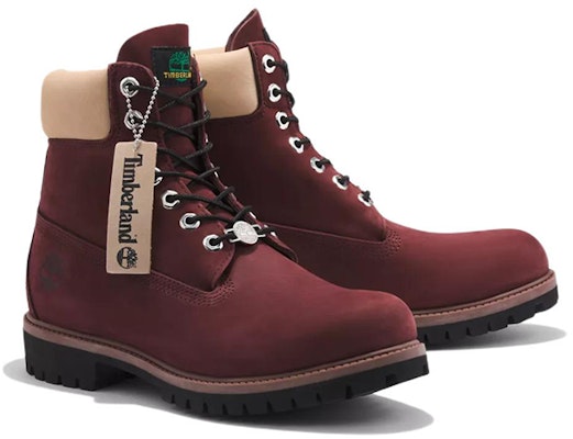 Buy Timberland 6 Inch Premium Waterproof Boots Burgundy Nubuck A2M1KC60 Novelship