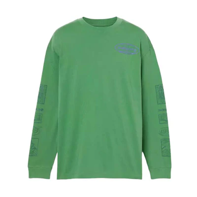 Timberland Mixed Logo Green Long Sleeve Graphic Crewneck Sweatshirt Unisex A5RHE-380