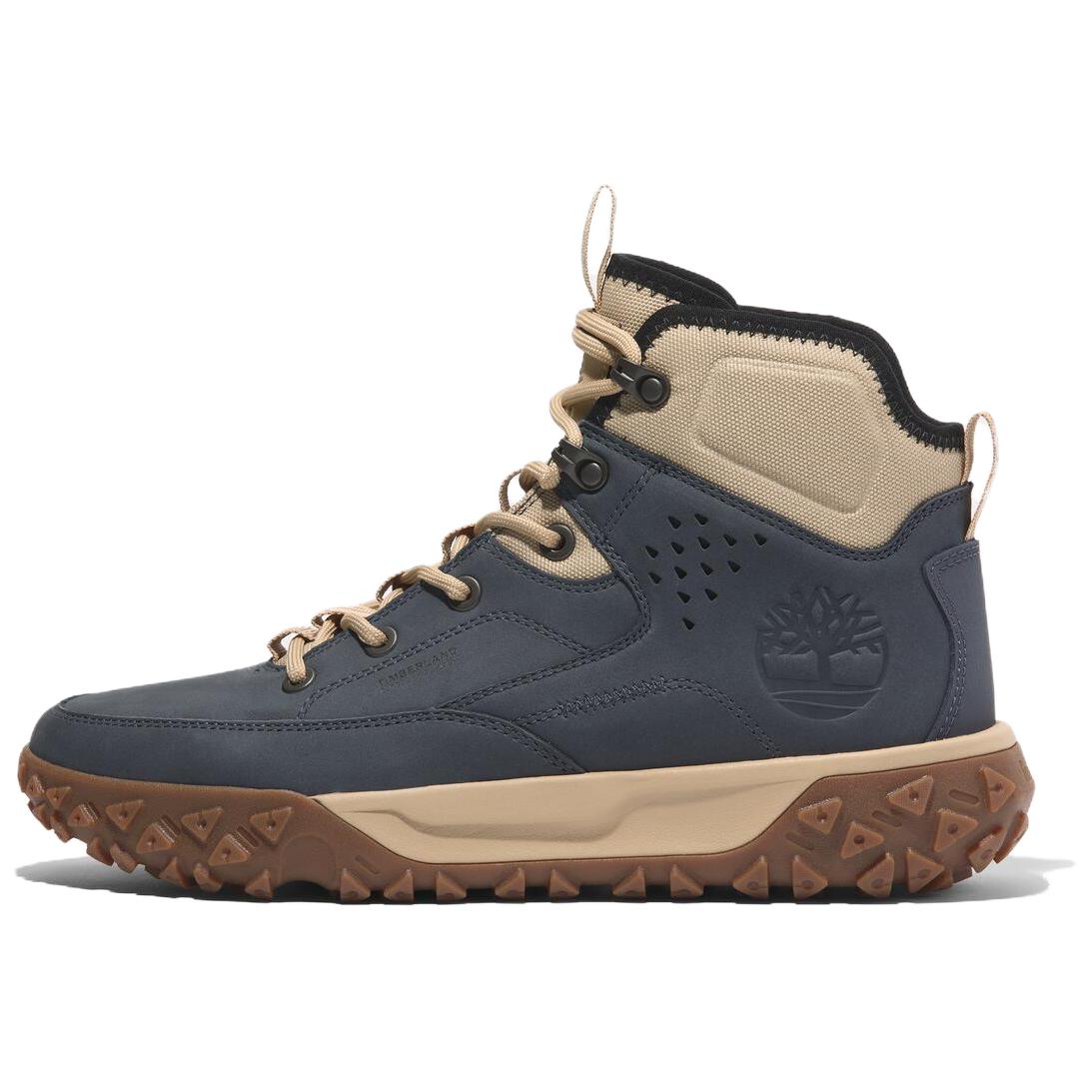 Timberland Motion 6 Durable Non-Slip Mid-Cut Outdoor Boots Deep Blue Brown . A6CWNEP2