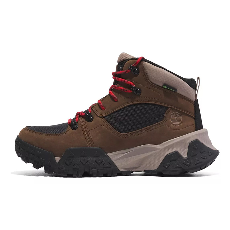 Timberland Motion Scramble Lace Up Mid Waterproof 'Dark Brown Nubuck' TB0A68BZ-W07