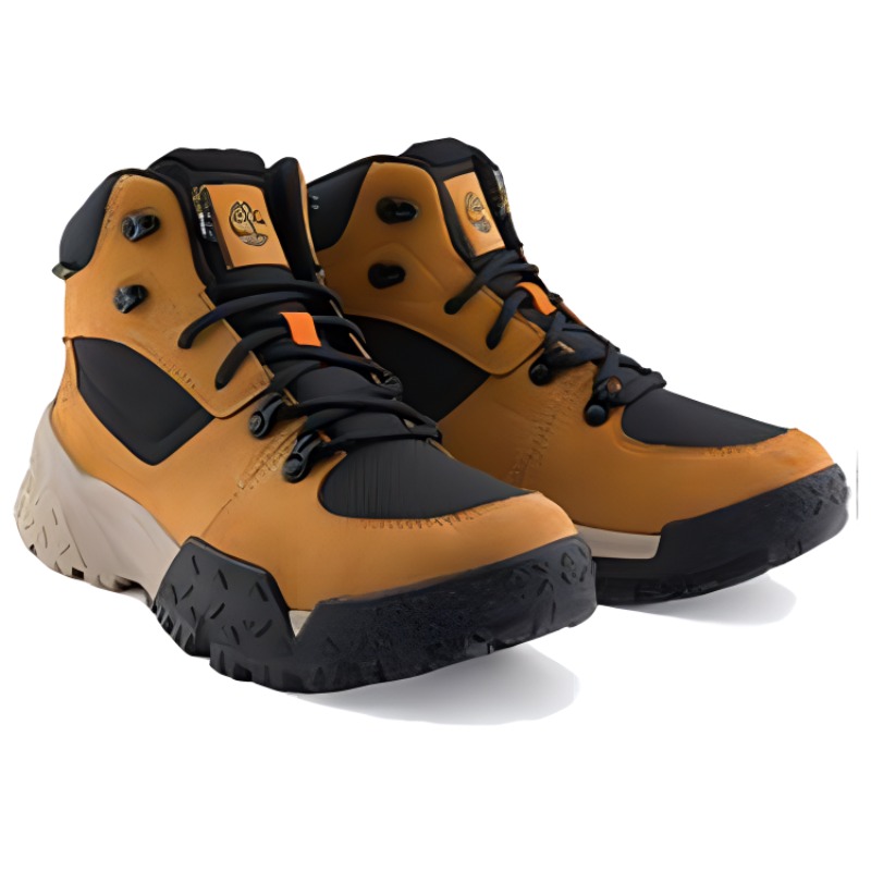 Shop Timberland Motion Scramble Mid 系带防水徒步鞋 ''小麦色磨砂皮'' A68Q8