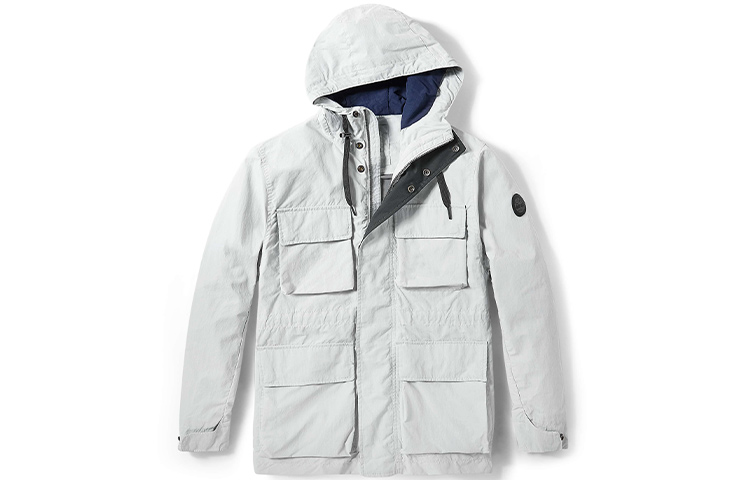 Timberland Multi-Pocket Outdoor Utility Hooded Jacket for Men - White A29QZ-Y22 圖 2