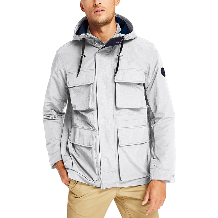Timberland Multi-Pocket Outdoor Utility Hooded Jacket for Men - White A29QZ-Y22 圖 5