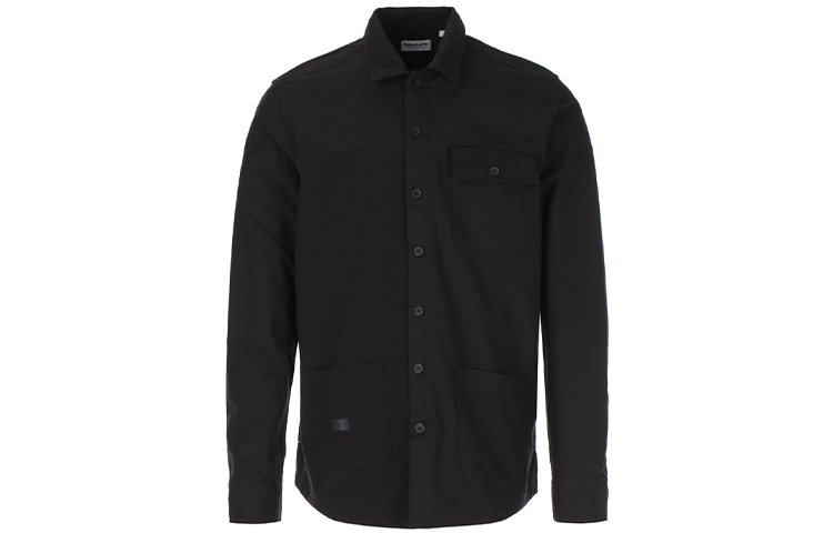 Timberland Multi-Pocket Split Hem Shirt Jacket Black A2BD7001