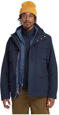 Timberland Navy 3-in-1 Waterproof Windbreaker with Multi-Pocket Design A6NDW-433 Buy Timberland Navy 3-in-1 Waterproof Windbreaker with Multi-Pocket Design A6NDW-433