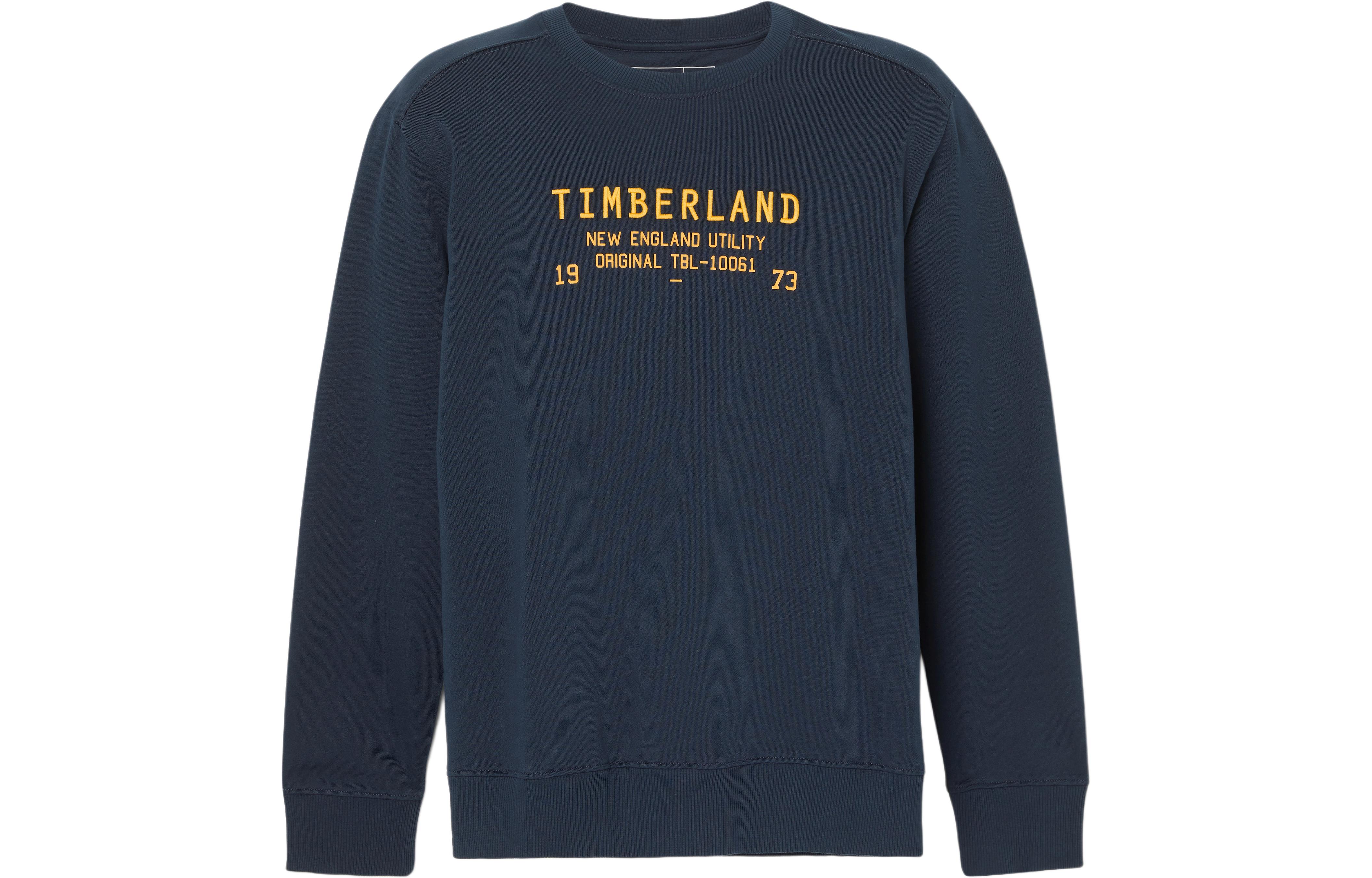Timberland Navy Blue Embroidered Logo Crewneck Sweatshirt A2E99-433