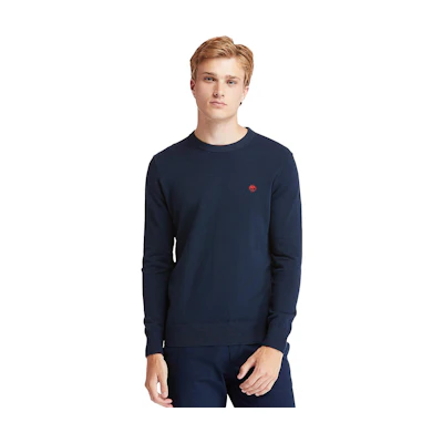 Timberland Navy Logo Crewneck Sweatshirt A2BMM-433