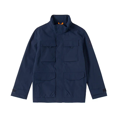 Timberland Navy Multi-Pocket Windproof Outdoor Utility Jacket A6R79-433