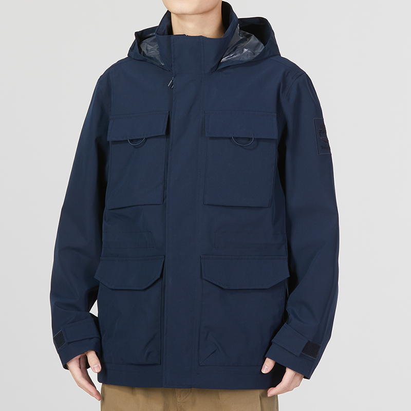 Timberland Navy Multi-Pocket Windproof Outdoor Utility Jacket A6R79-433 圖 4