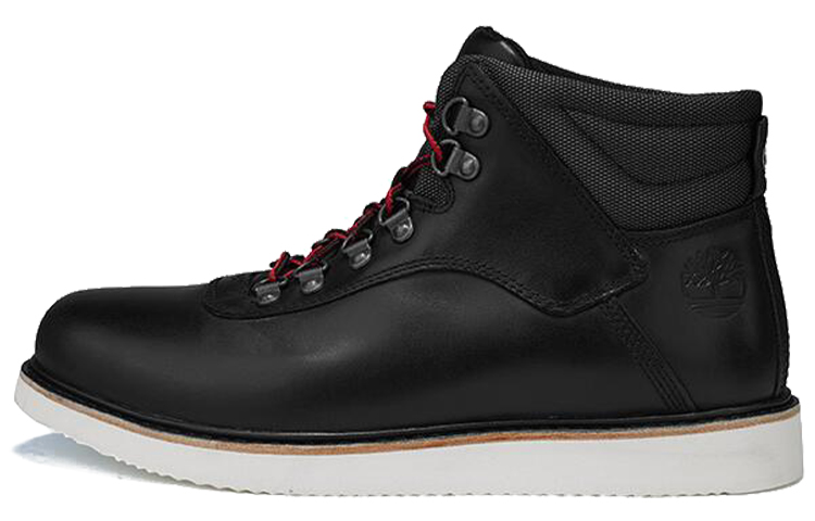 Timberland Newmarket 'Wide Black Leather High-Top Casual Boots' A2QHU