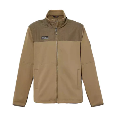 Timberland Olive Block Patch Stand Collar Long-Sleeve Jacket A644N-360
