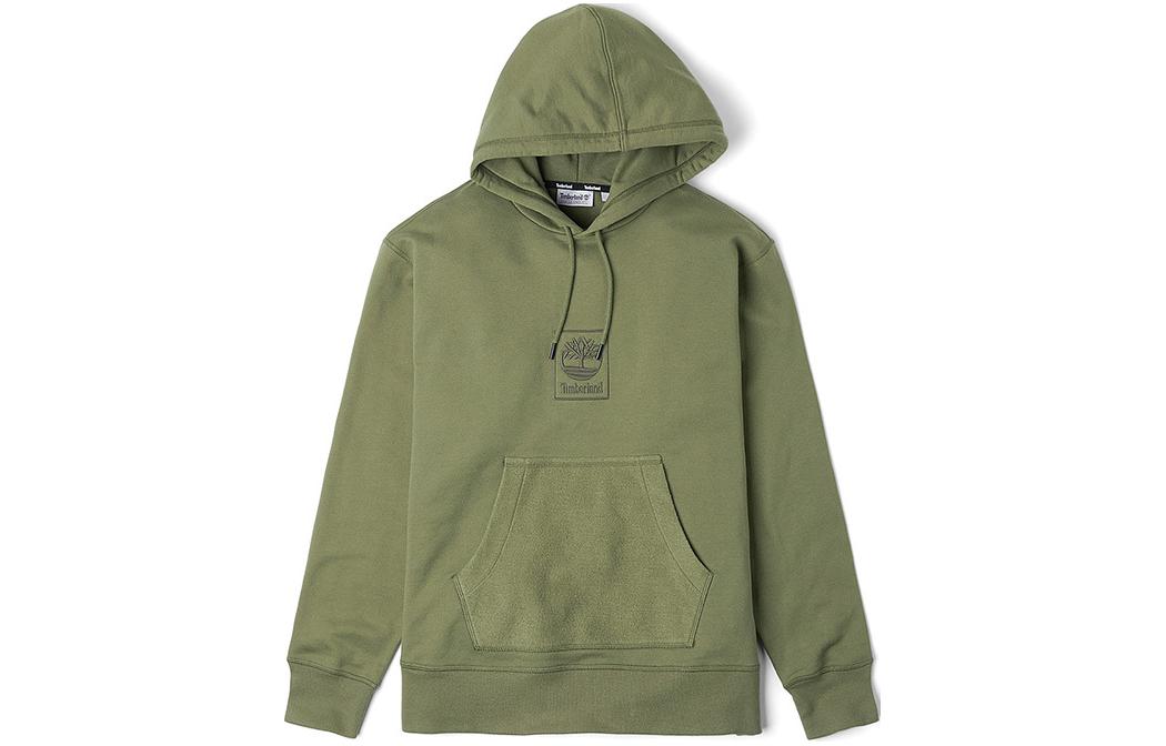 Timberland Olive Green Logo Hoodie Unisex Casual Comfort A1YGTQ69