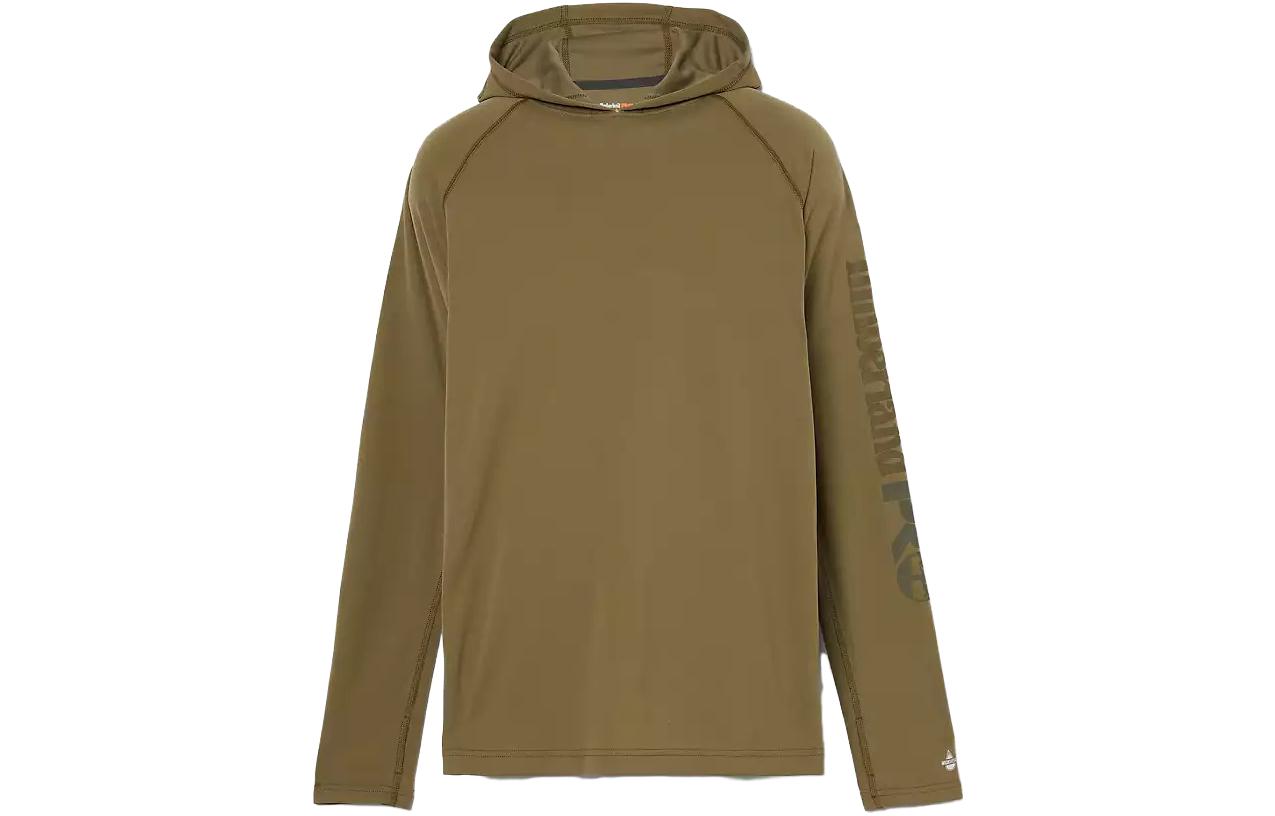 Timberland Olive Hoodie with Letter Print A1V74-360