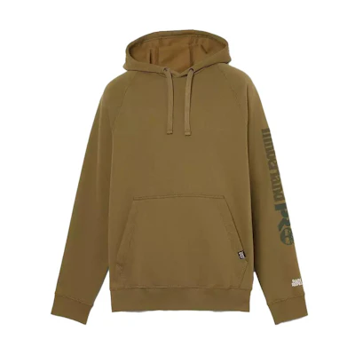 Timberland Olive Hoodie with Letter Print and Large Pocket A1HVY-DT2