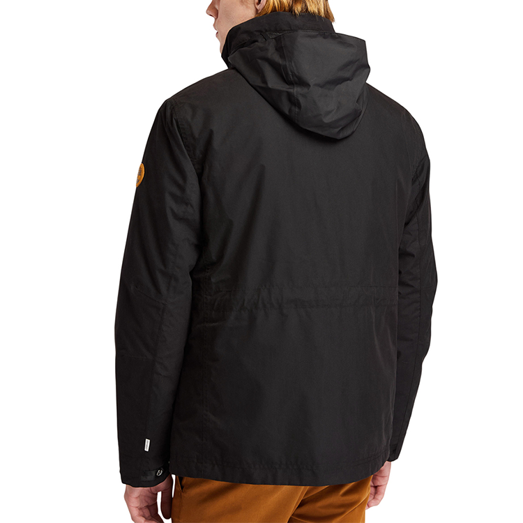Cheap Timberland Jaket 3-dalam-1 Hitam Boleh Tanggal Outdoor A2EYQ-001