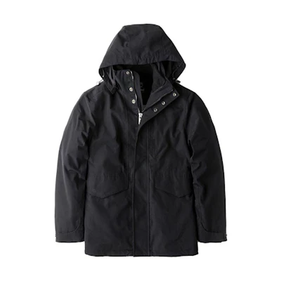 Timberland Outdoor 3-in-1 Hooded Jacket Black Casual Workwear A1NCP001