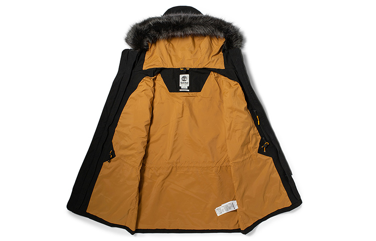 Shop Timberland Jaket Logo Bertudung 3-dalam-1 Outdoor - Hitam A2BBE-001